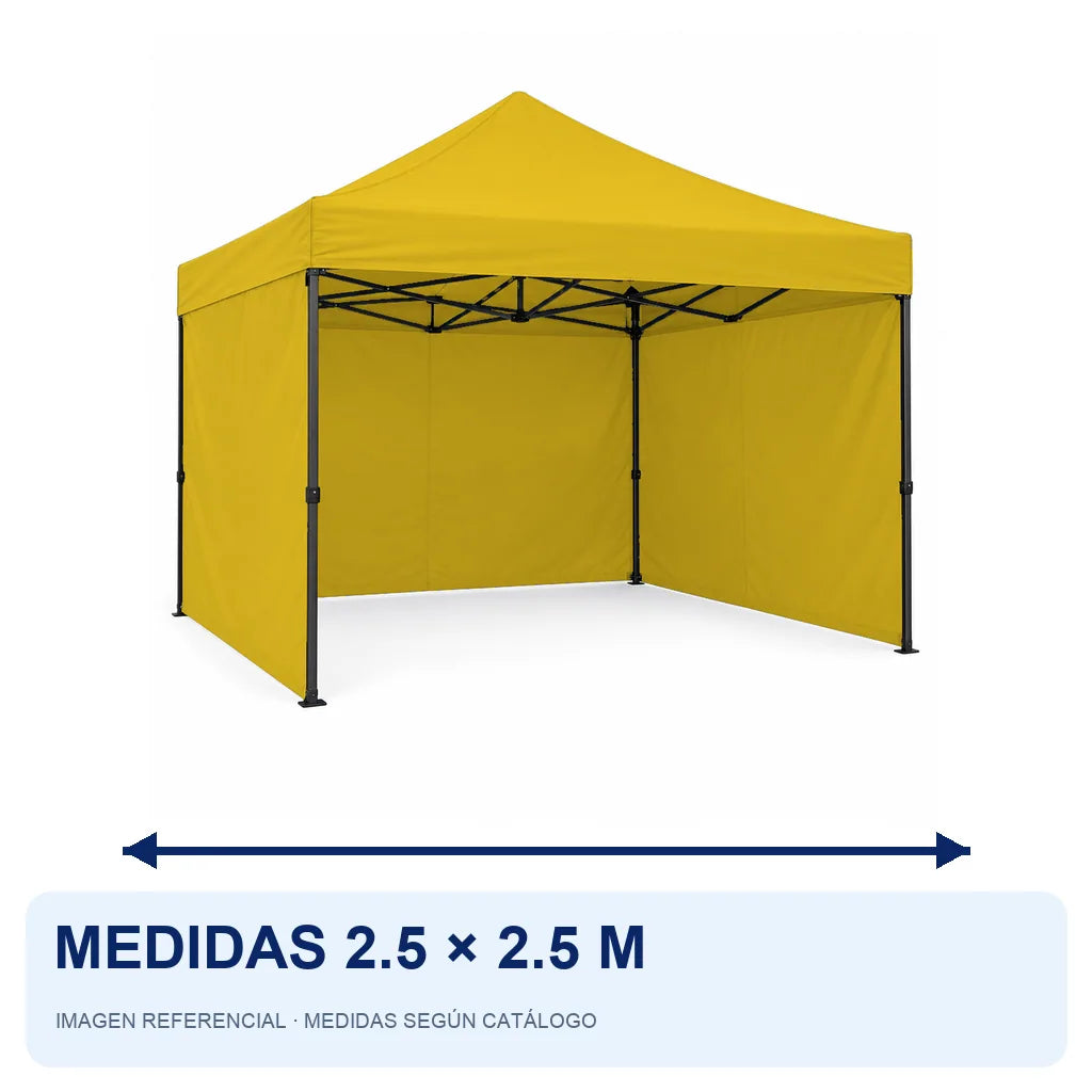 amarillo lateral liso, medidas