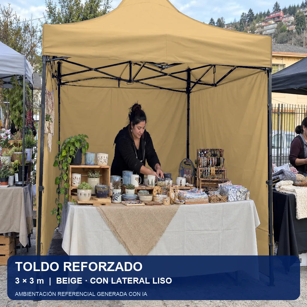 beige lateral liso, uso en evento