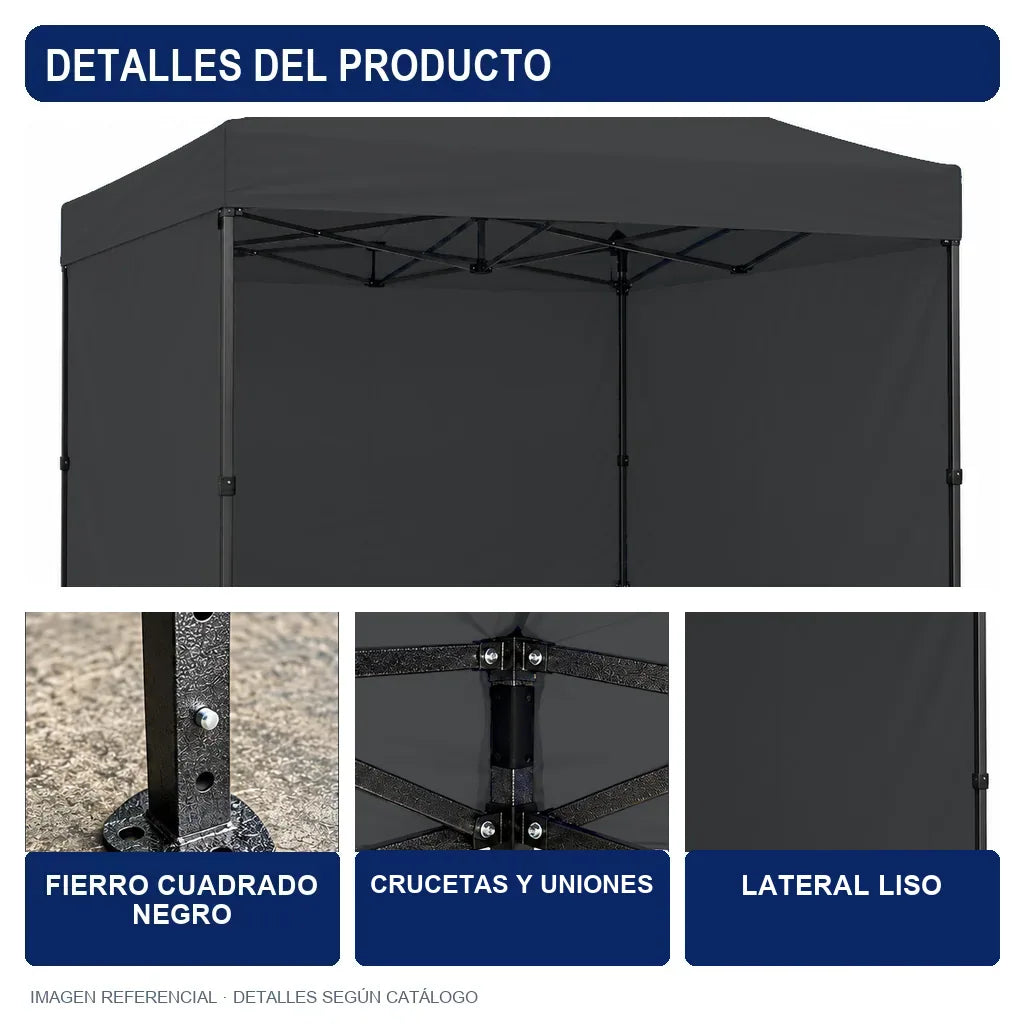 negro lateral liso, detalles