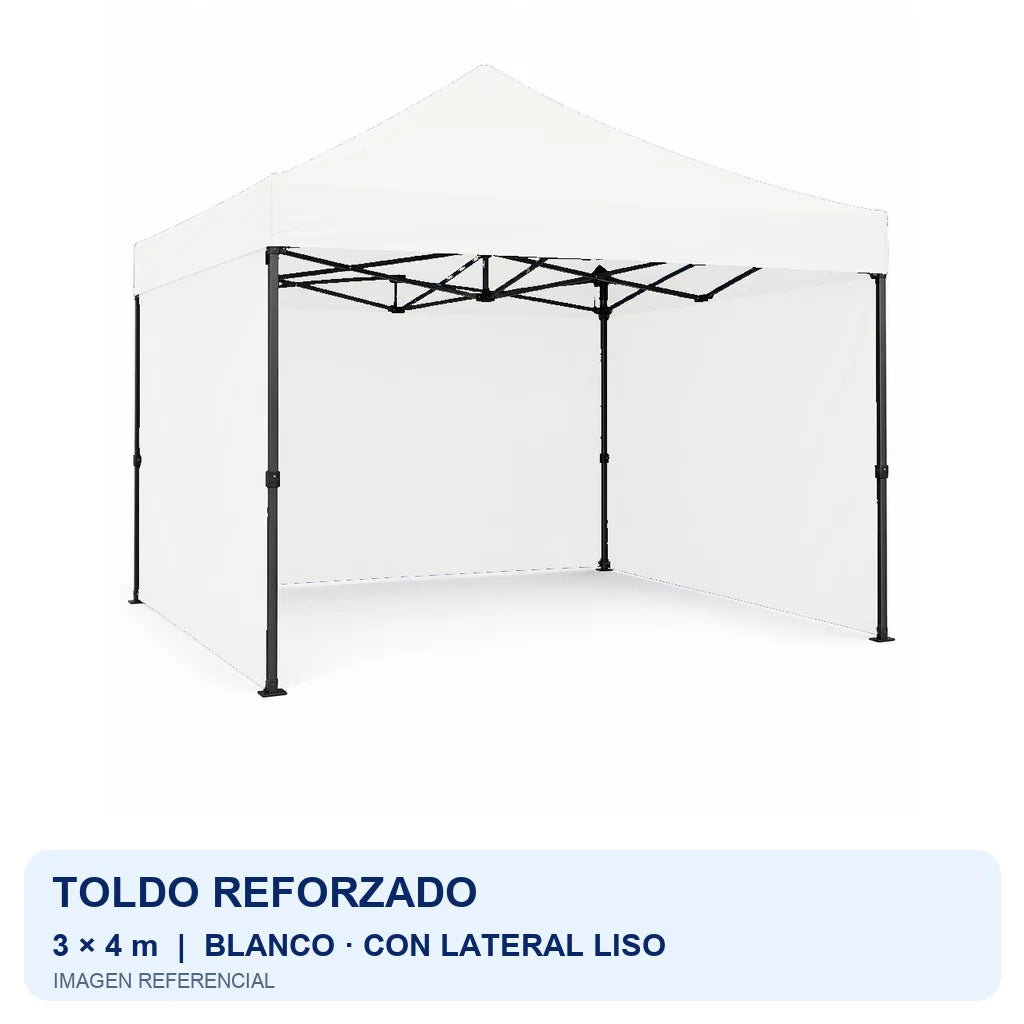 blanco lateral liso, fondo blanco