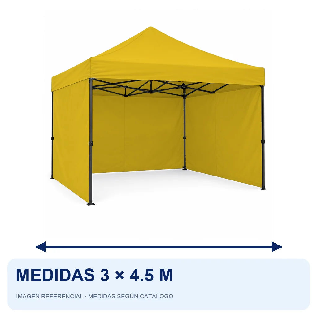 amarillo lateral liso, medidas