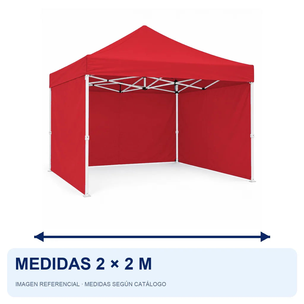 rojo lateral liso, medidas