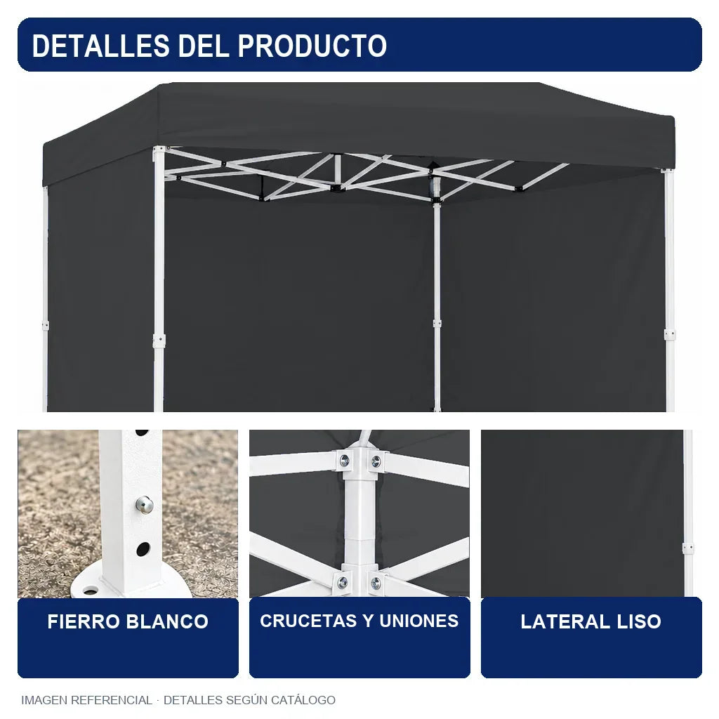 negro lateral liso, detalles