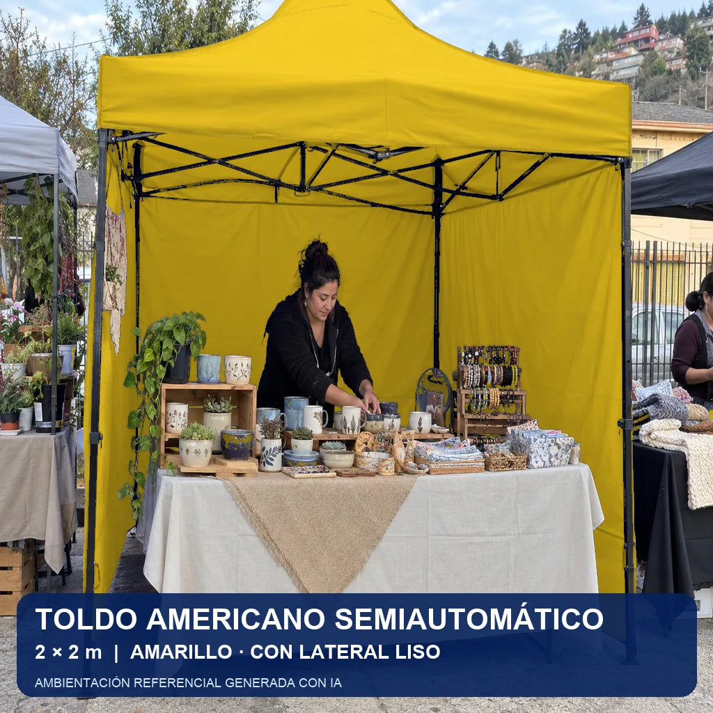 amarillo lateral liso, uso en evento