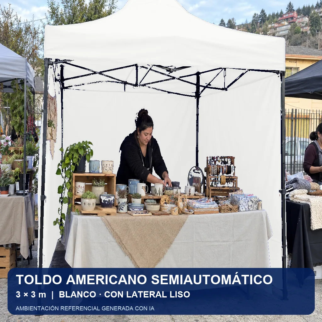 blanco lateral liso, uso en evento