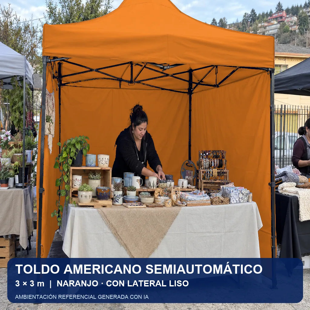 naranjo lateral liso, uso en evento