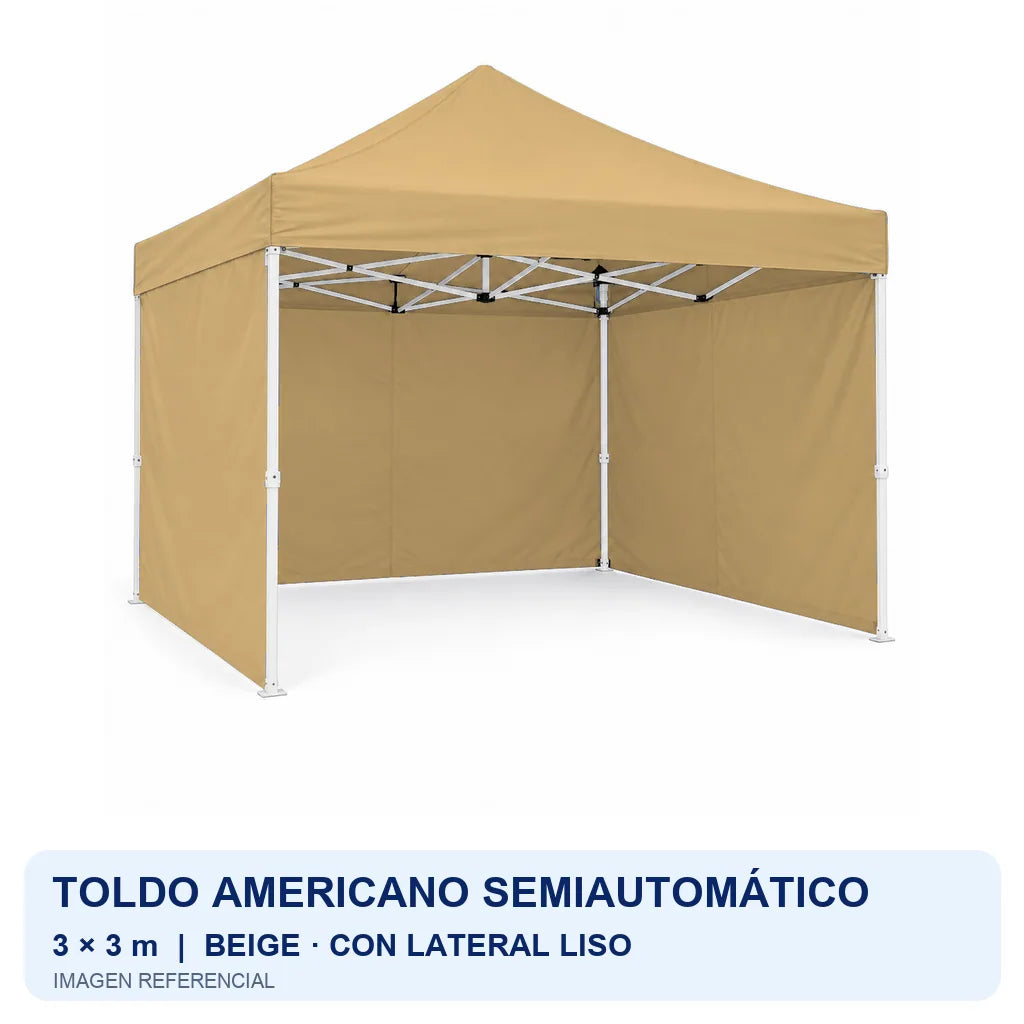 beige lateral liso, fondo blanco