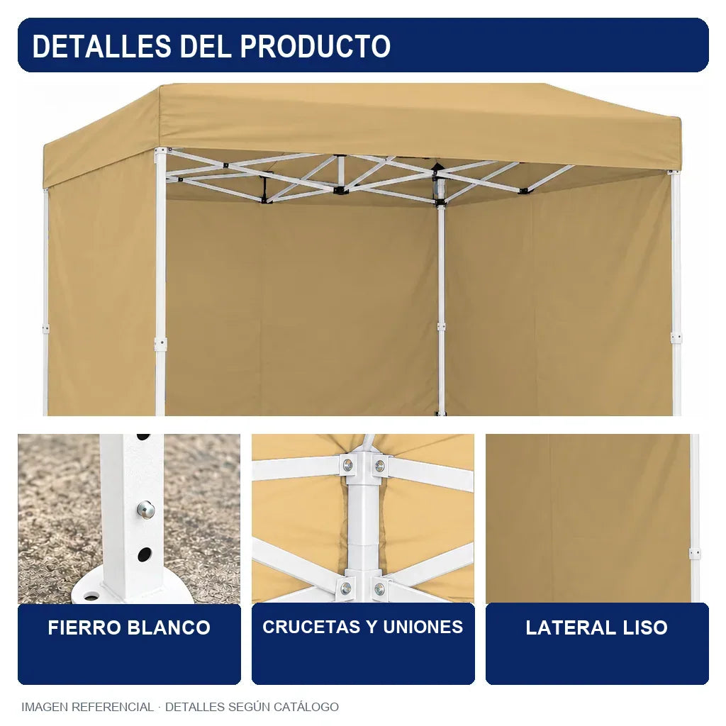 beige lateral liso, detalles