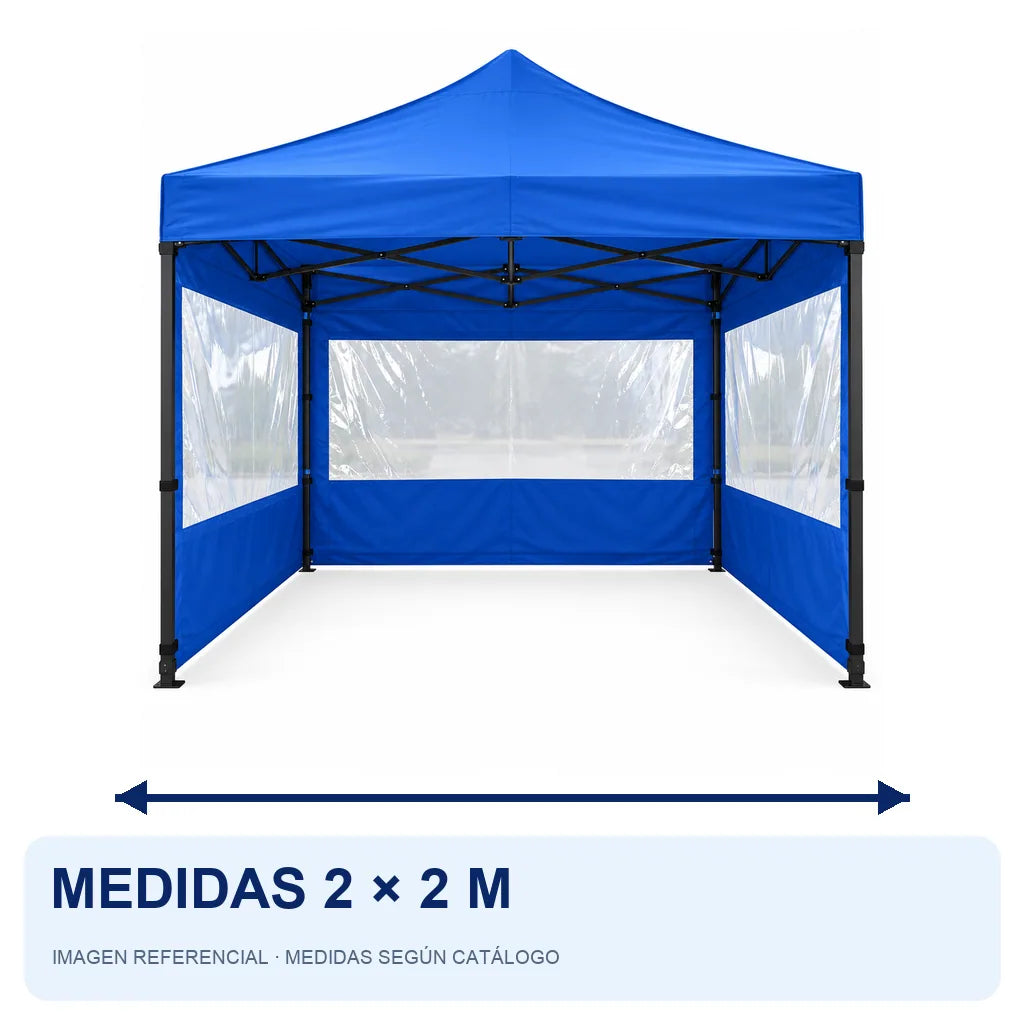 azul lateral transparente, medidas