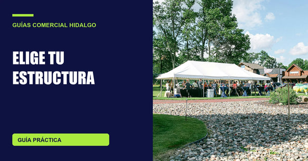 Carpa blanca utilizada en un evento exterior; fotografía de contexto para una guía de comparación