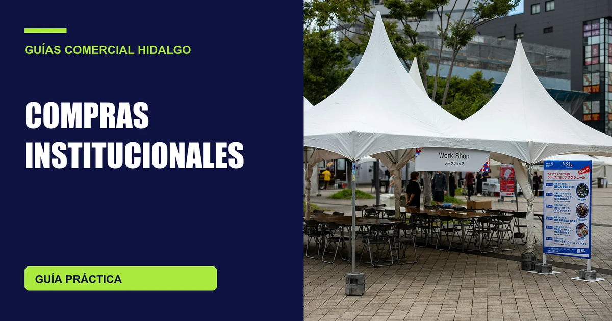 Toldos blancos usados en una actividad pública; fotografía de contexto institucional
