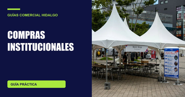 Toldos blancos usados en una actividad pública; fotografía de contexto institucional