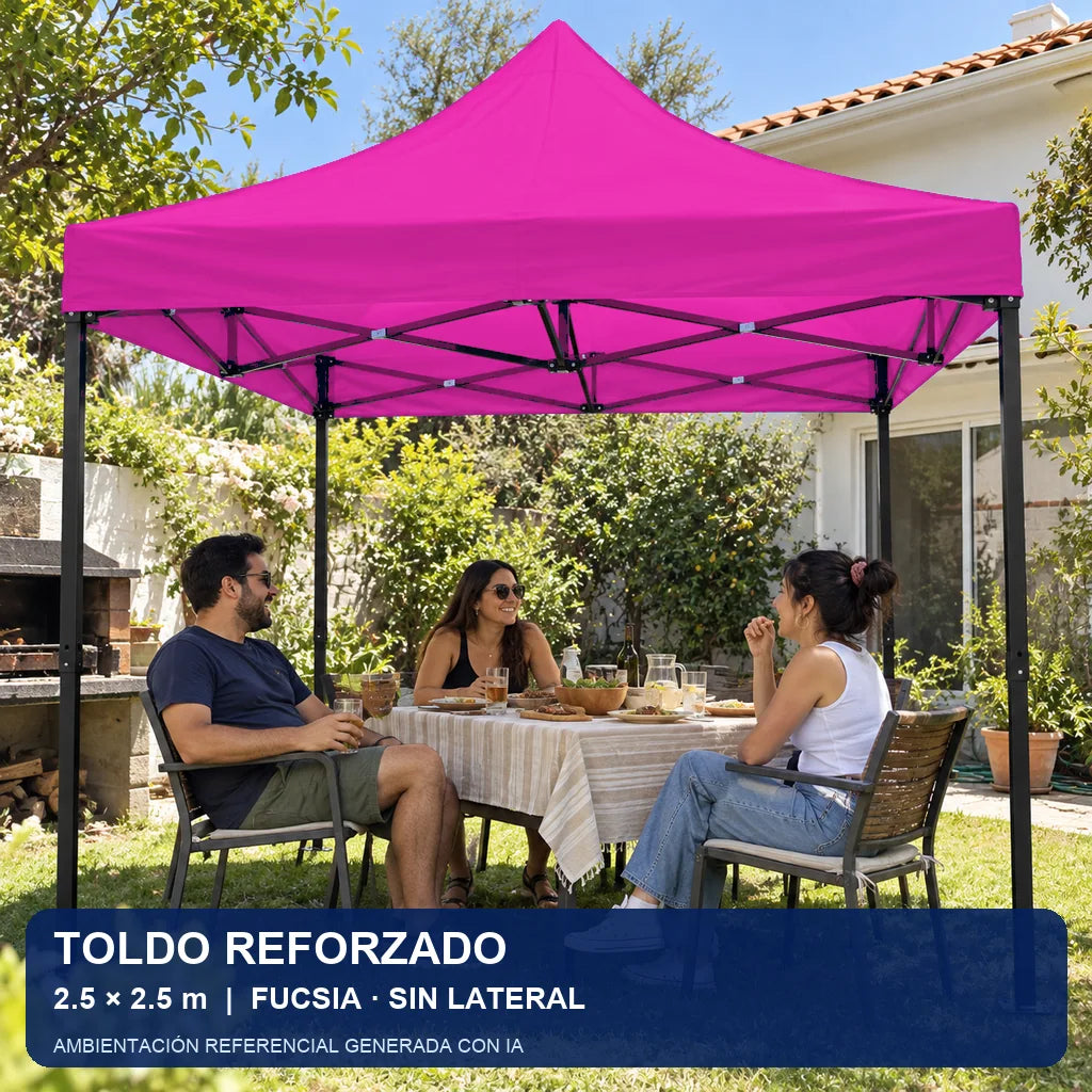 fucsia sin lateral, uso en evento