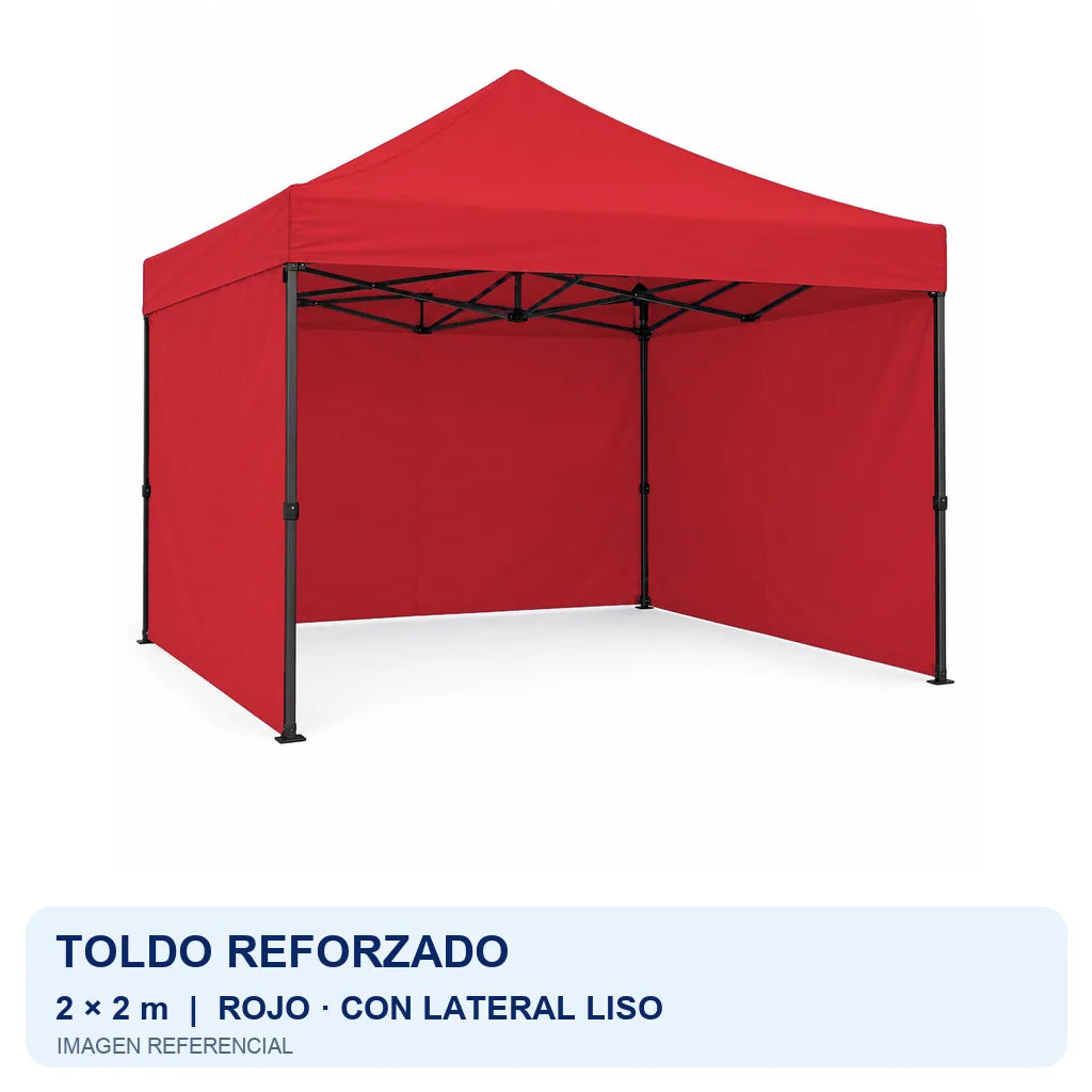 rojo lateral liso, fondo blanco