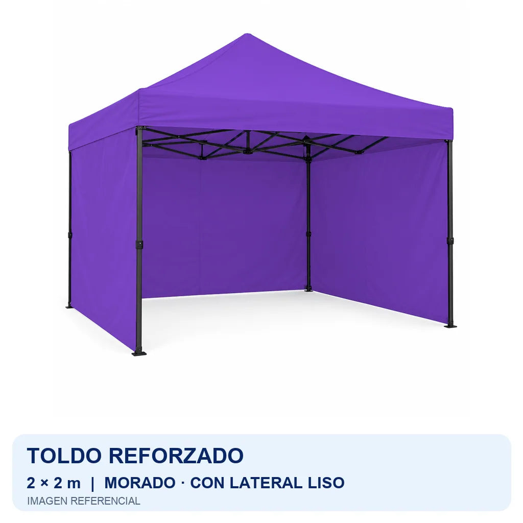 morado lateral liso, fondo blanco