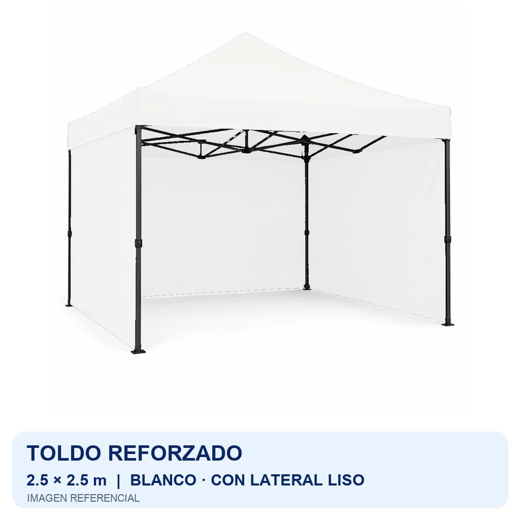 blanco lateral liso, fondo blanco