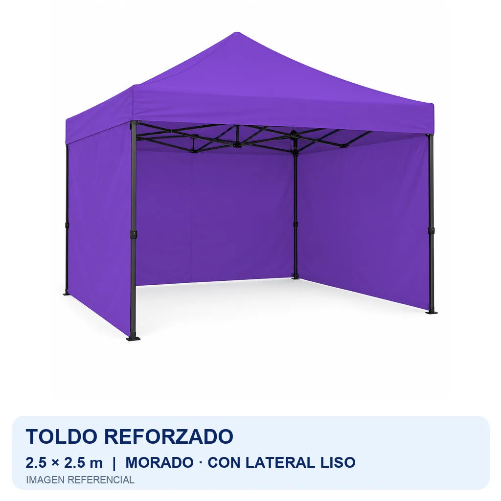 morado lateral liso, fondo blanco