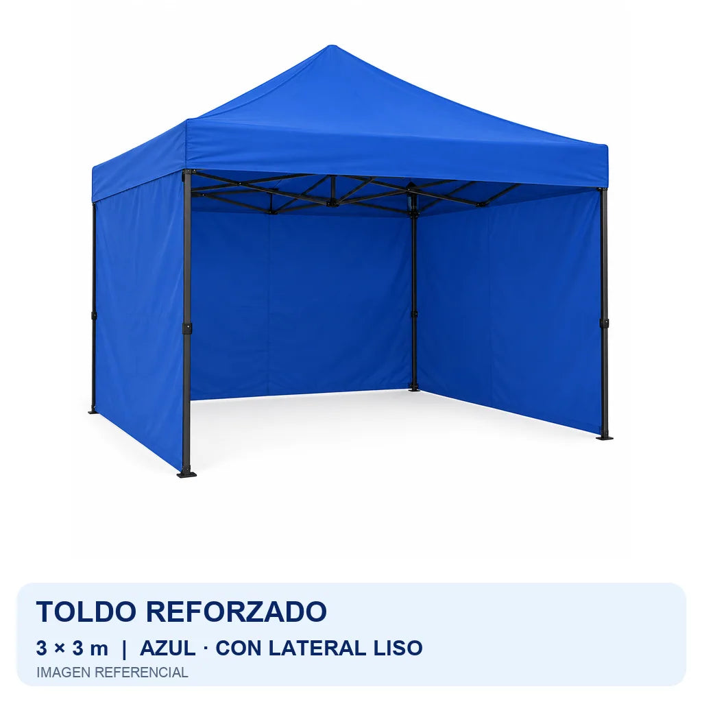azul lateral liso, fondo blanco