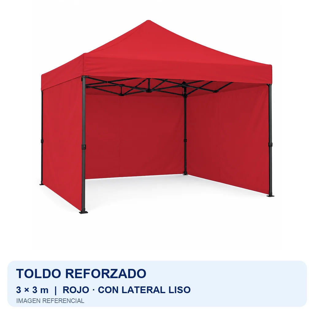 rojo lateral liso, fondo blanco