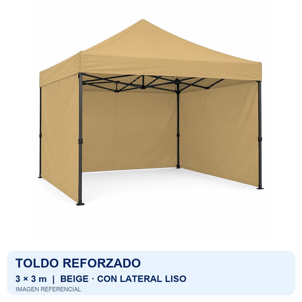 beige lateral liso, fondo blanco