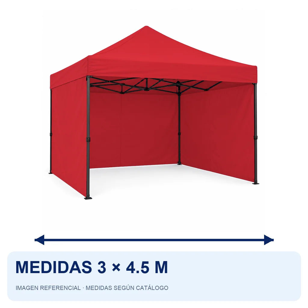 rojo lateral liso, medidas