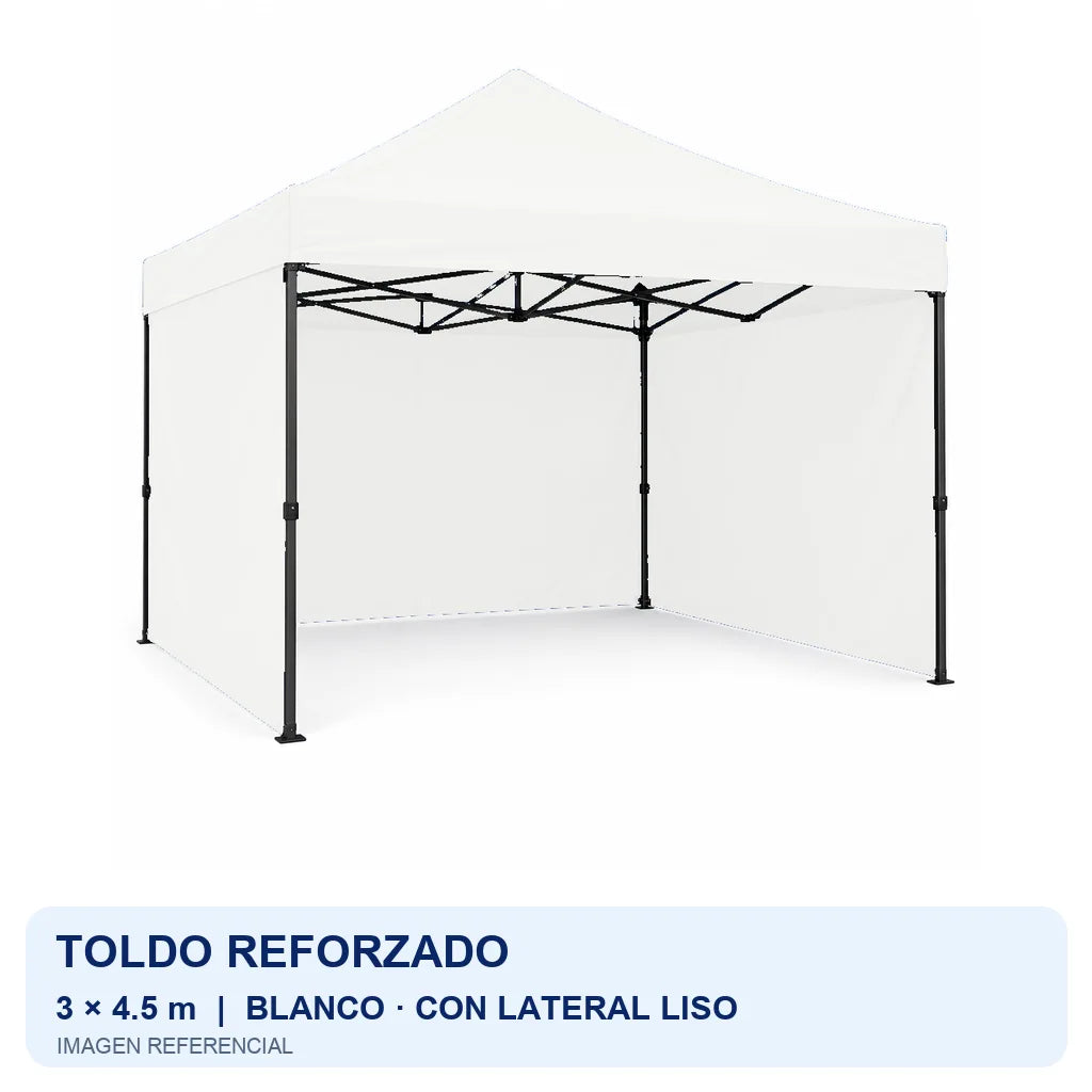 blanco lateral liso, fondo blanco