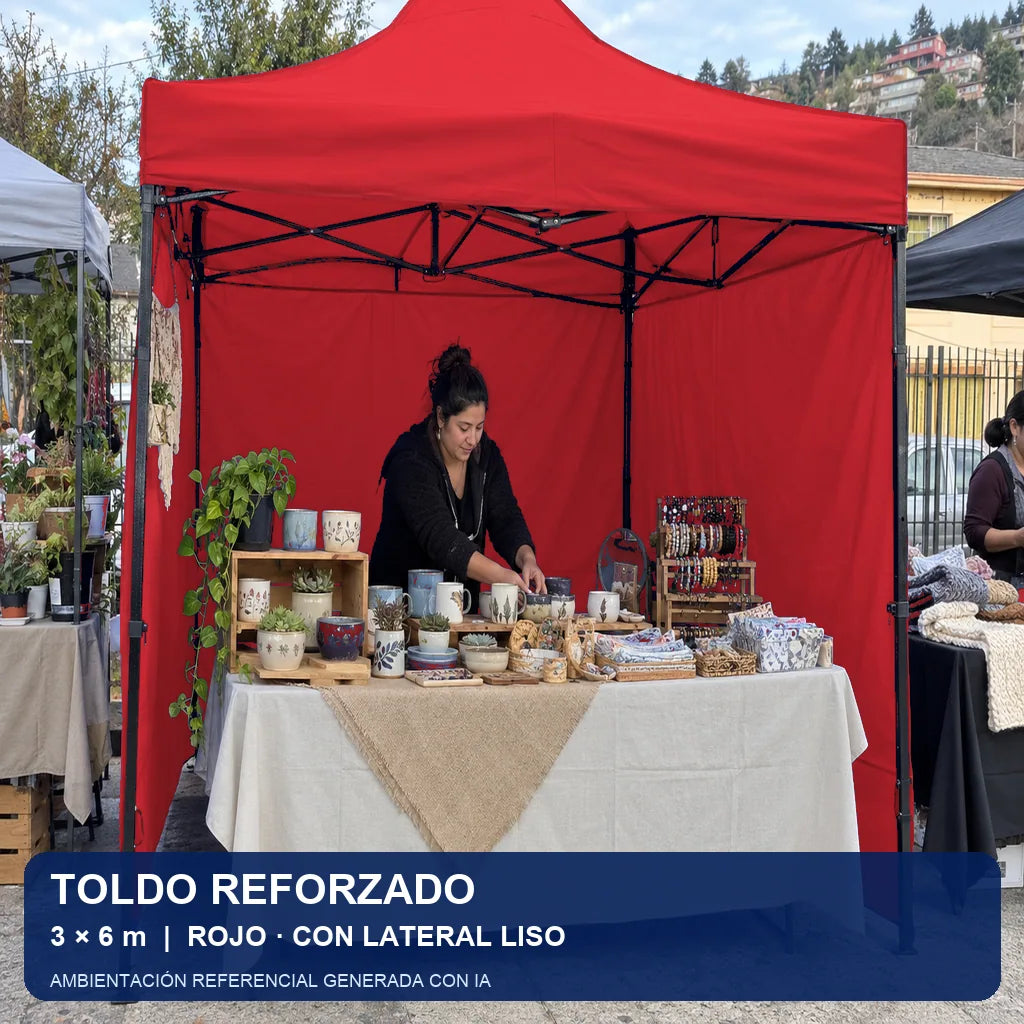 rojo lateral liso, uso en evento