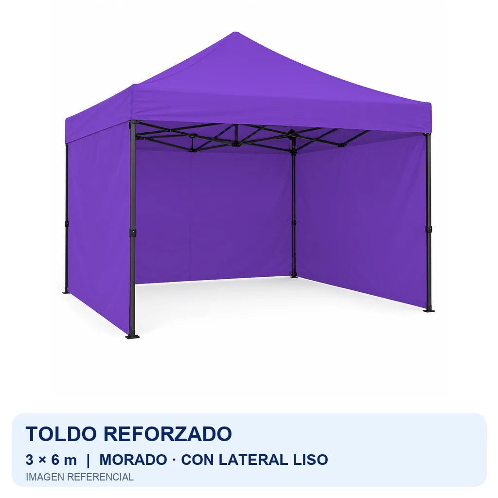 morado lateral liso, fondo blanco