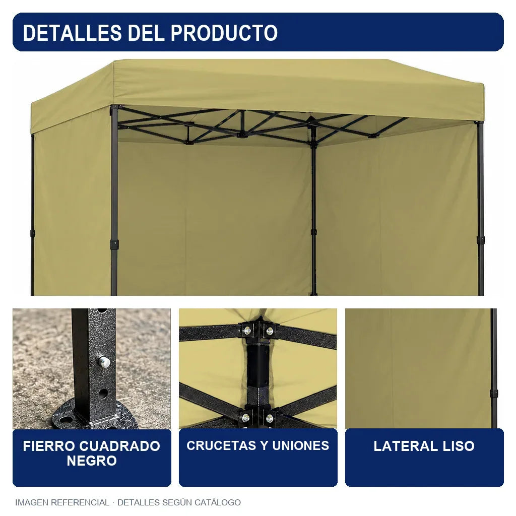 caqui lateral liso, detalles