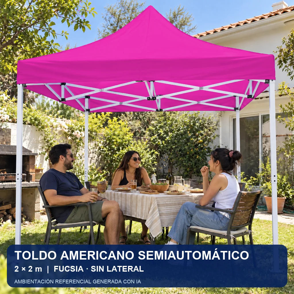fucsia sin lateral, uso en evento