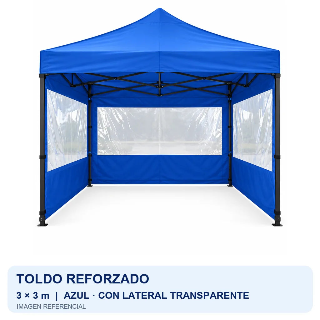 azul lateral transparente, fondo blanco