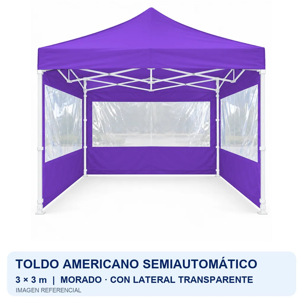 morado lateral transparente, fondo blanco