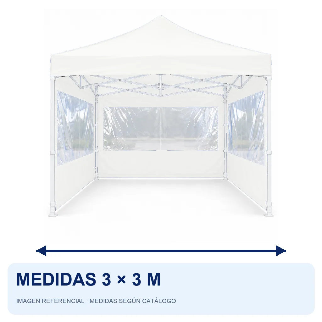 blanco lateral transparente, medidas