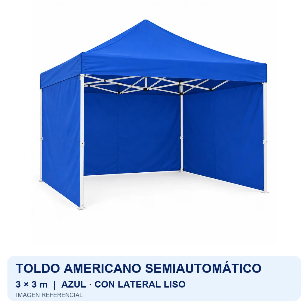 azul lateral liso, fondo blanco