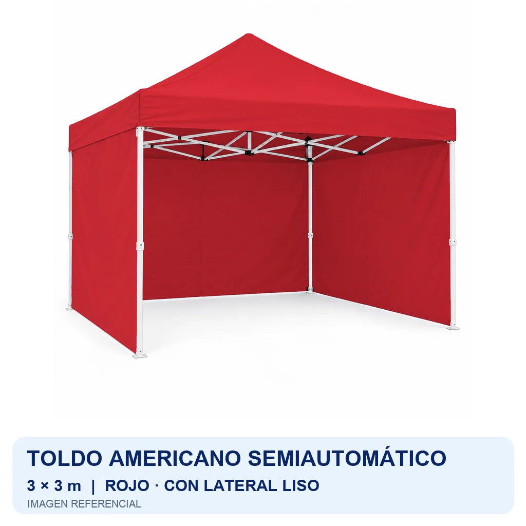 rojo lateral liso, fondo blanco
