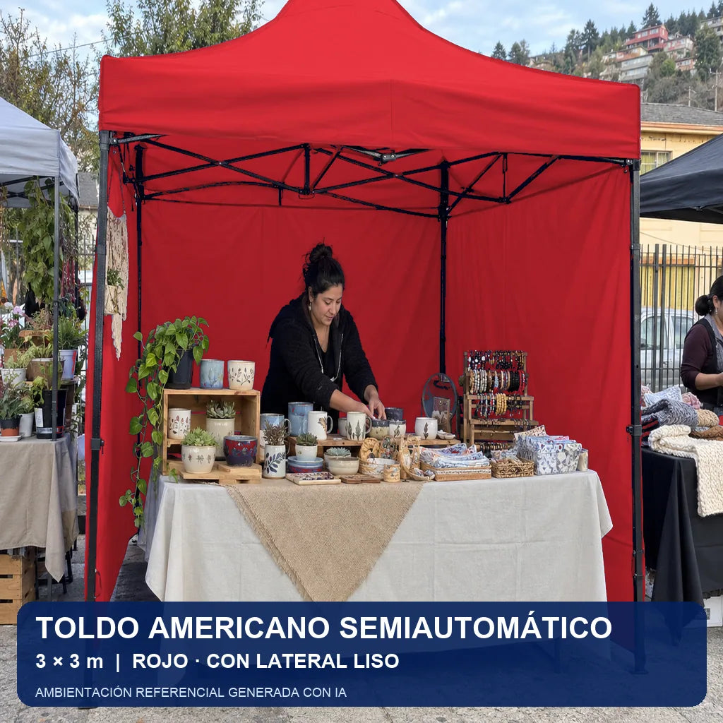 rojo lateral liso, uso en evento