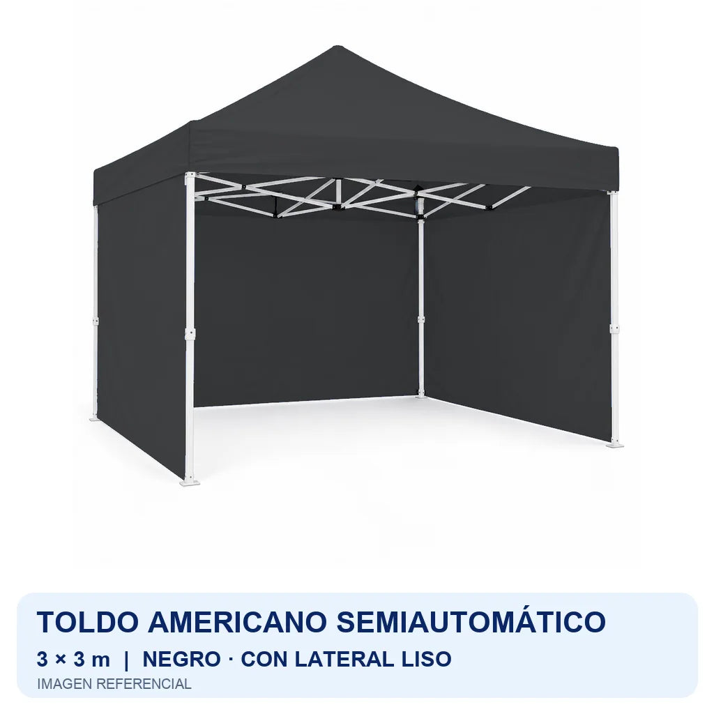 negro lateral liso, fondo blanco