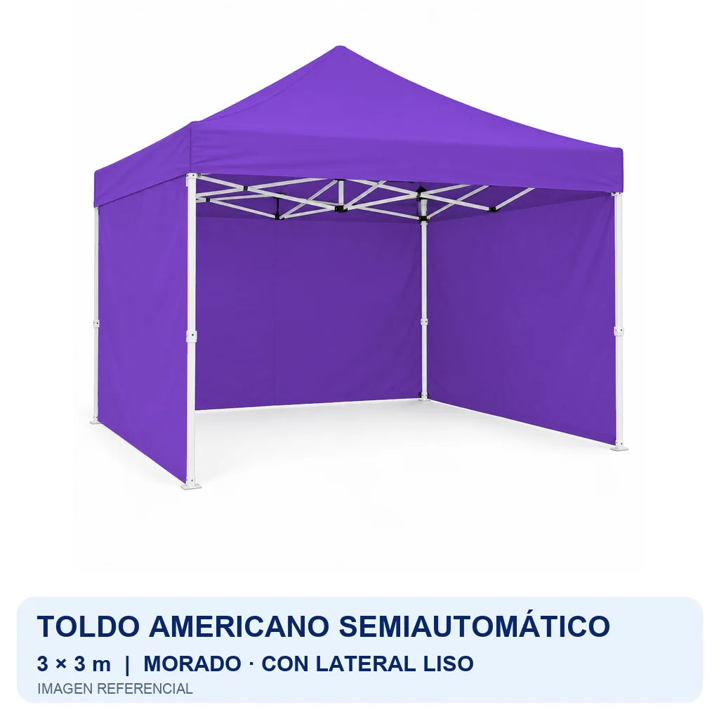 morado lateral liso, fondo blanco