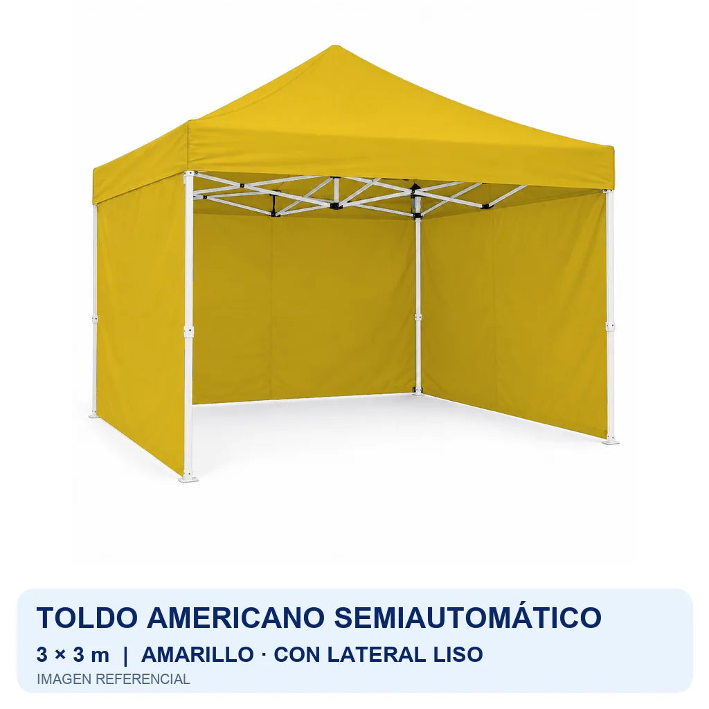 amarillo lateral liso, fondo blanco
