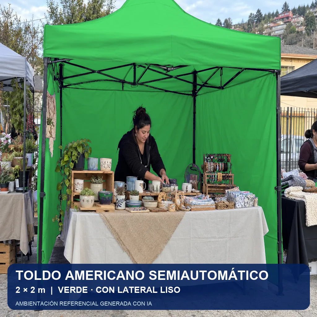 verde lateral liso, uso en evento