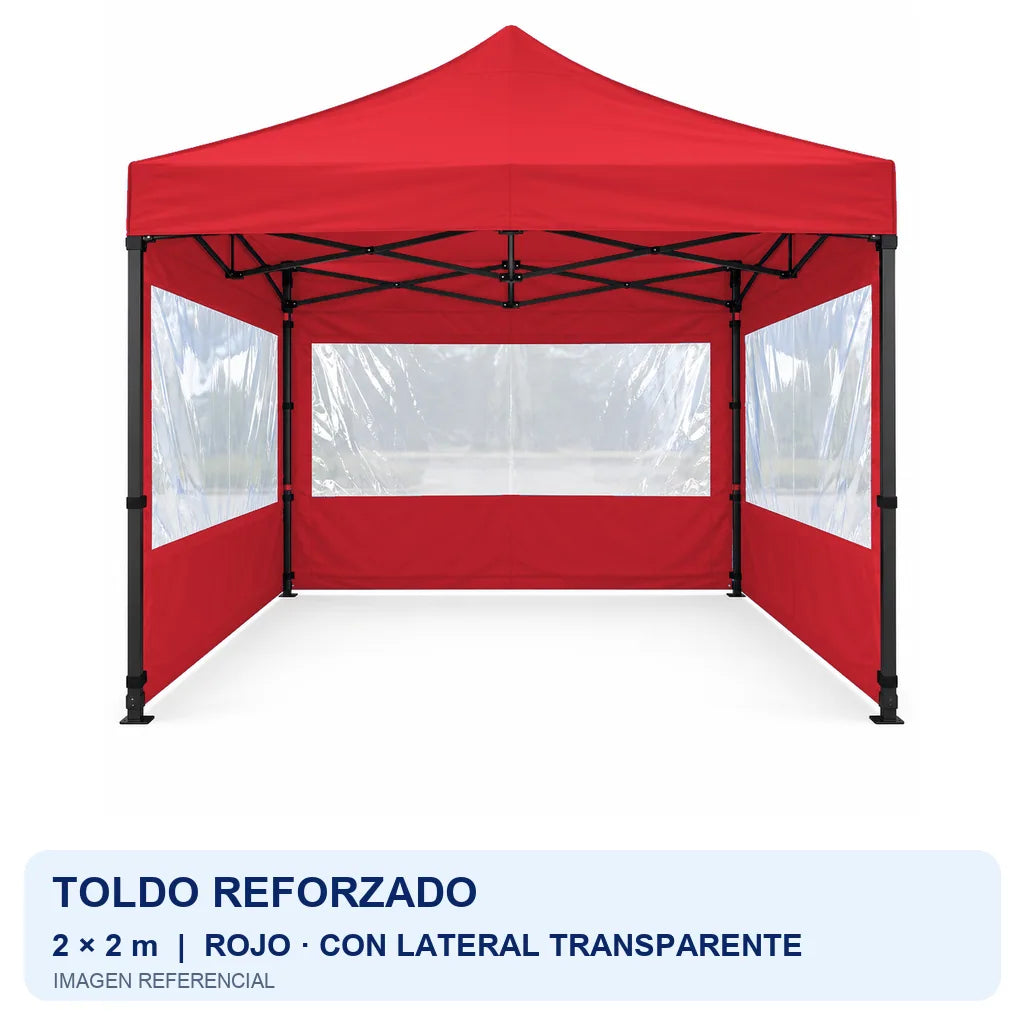 rojo lateral transparente, fondo blanco