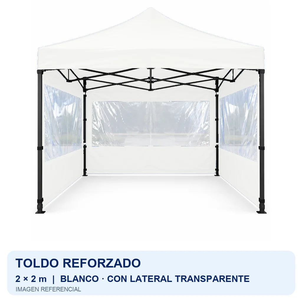 blanco lateral transparente, fondo blanco