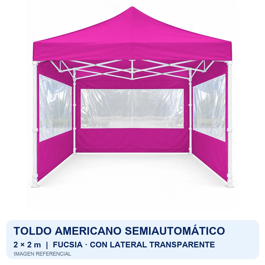 fucsia lateral transparente, fondo blanco