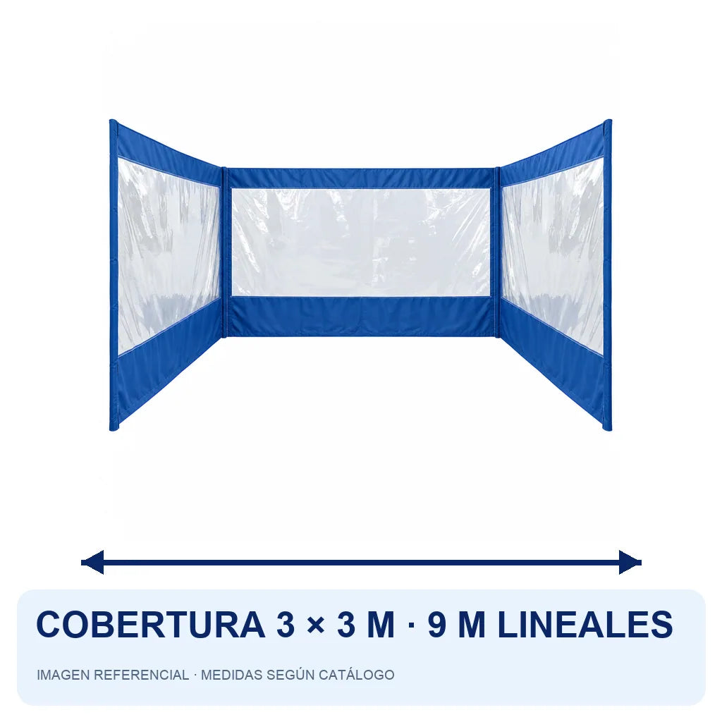 azul, medidas